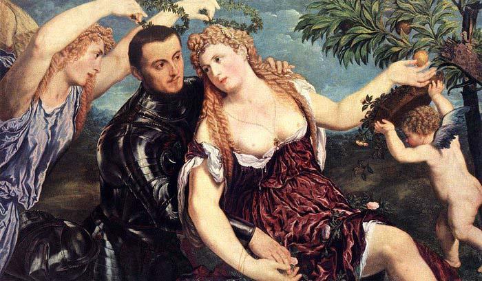 Paris Bordone Allegory with Lovers